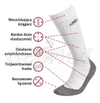 Podkolanówki do KRIOKOMORY ze srebrem MEDIC DEO COTTON LONG z trójwarstwową dzianiną frotte