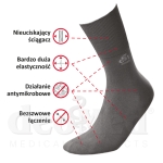 Skarpety bezuciskowe DEO COTTON SILVER +