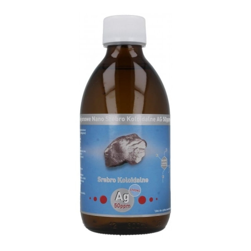 STRONG Niejonowe Nano Srebro Koloidalne 50 ppm  300ml